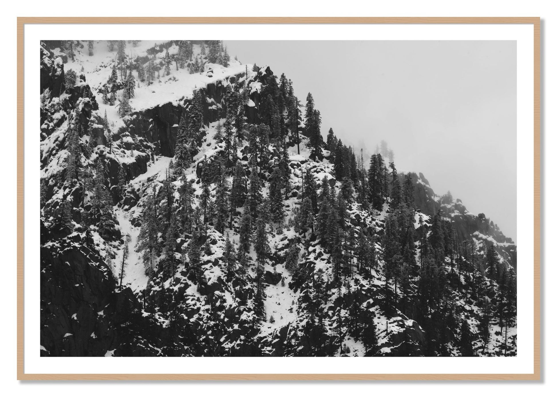 Framed photograph of Ascend by Dylan Ozanich, Oak frame, Borders