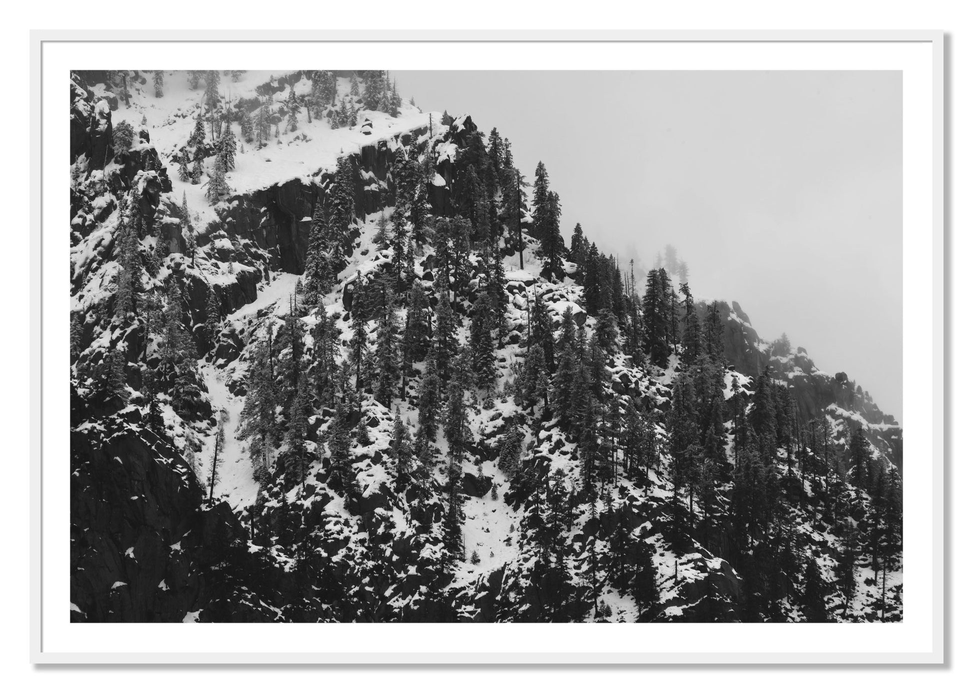 Framed photograph of Ascend by Dylan Ozanich, White frame, Borders