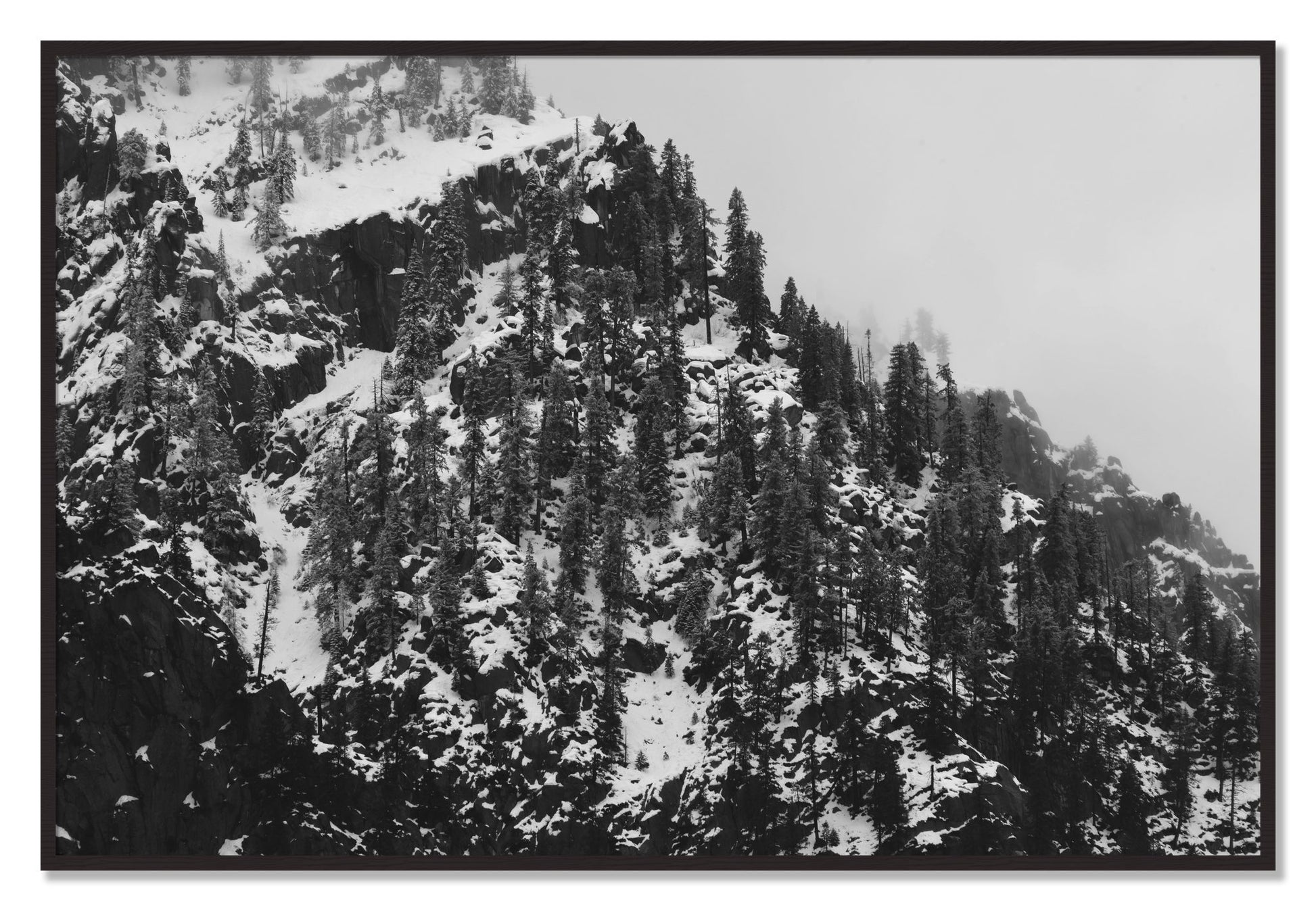 Framed photograph of Ascend by Dylan Ozanich, Black Walnut frame, Full Bleed