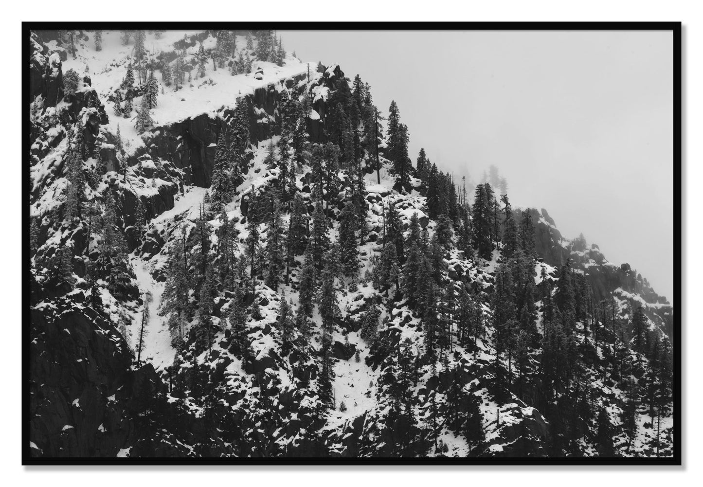 Framed photograph of Ascend by Dylan Ozanich, Black frame, Full Bleed