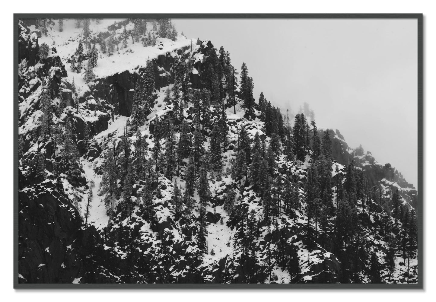 Framed photograph of Ascend by Dylan Ozanich, Grey frame, Full Bleed
