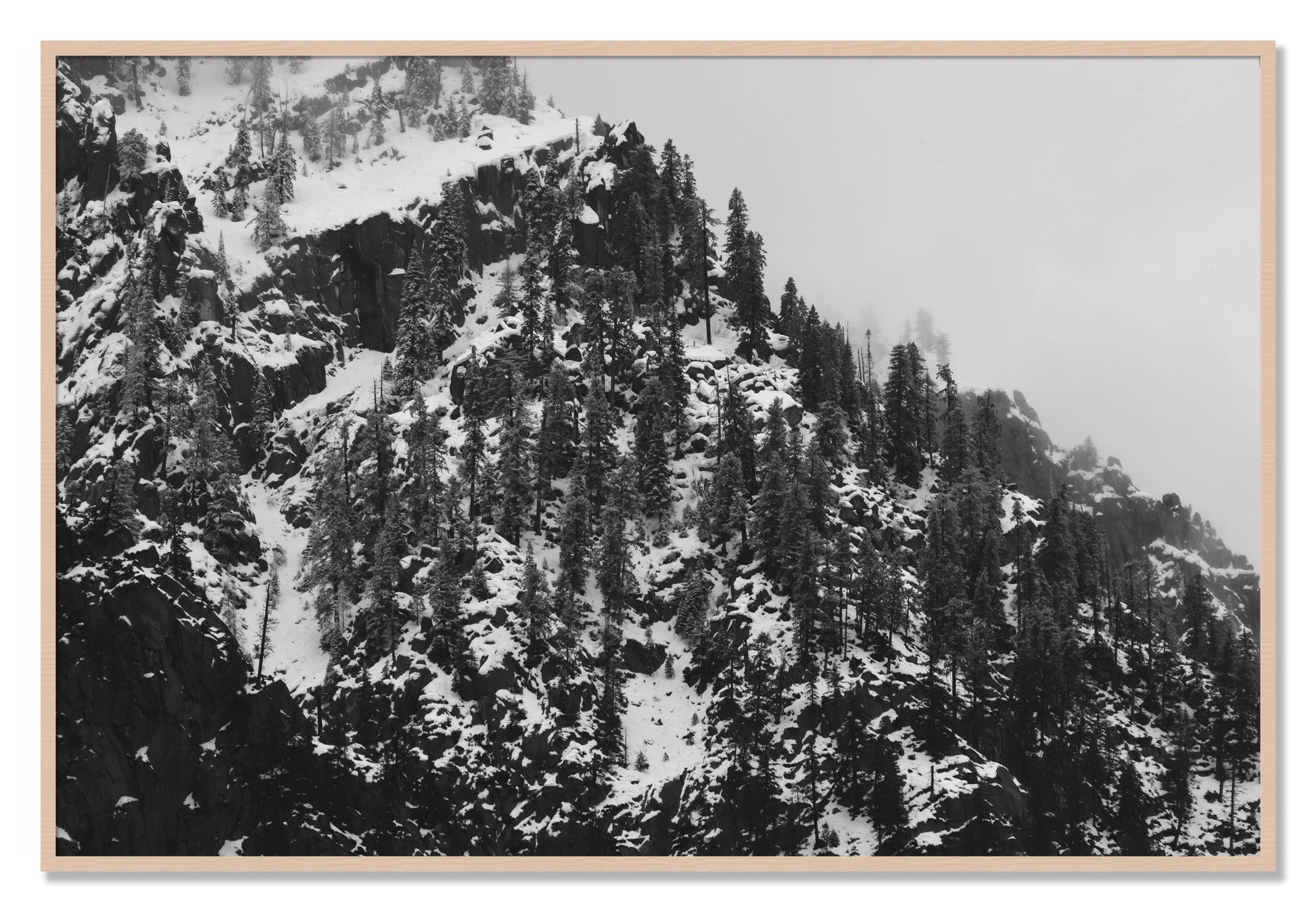 Framed photograph of Ascend by Dylan Ozanich, Maple frame, Full Bleed
