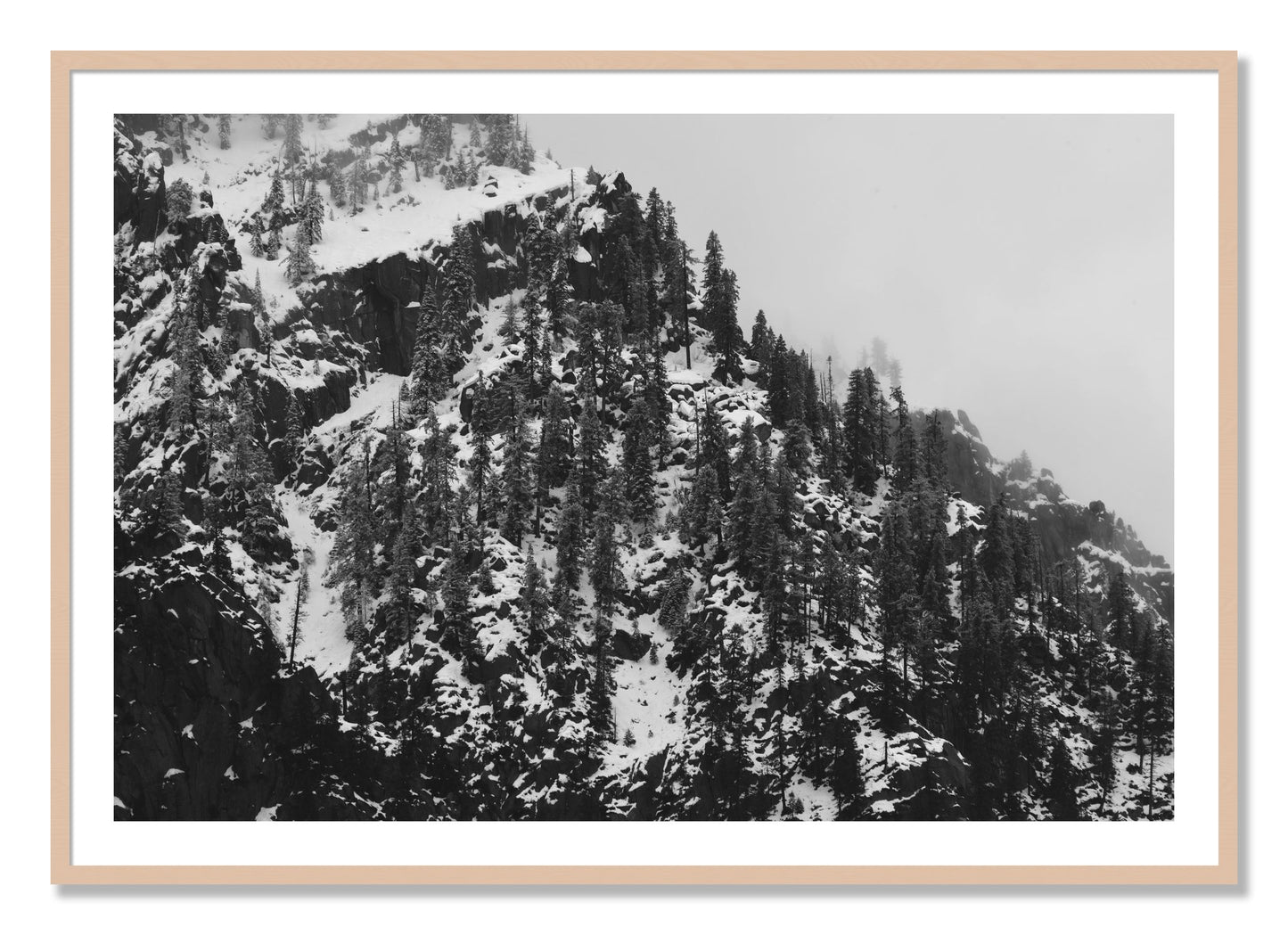 Framed photograph of Ascend by Dylan Ozanich, Maple frame, Borders