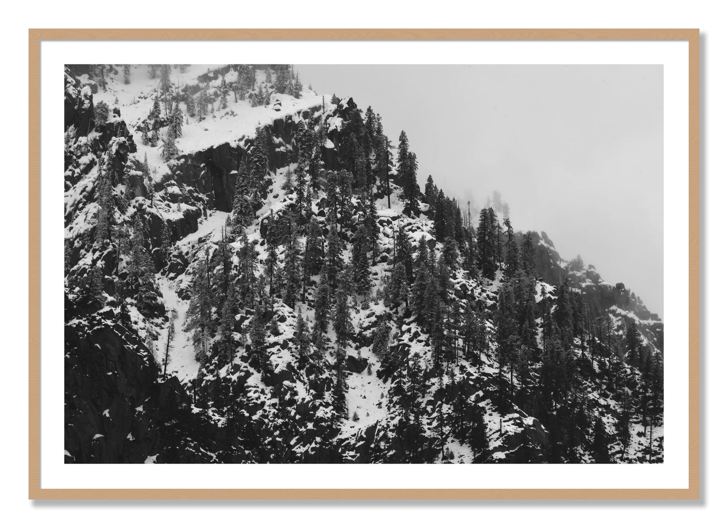 Framed photograph of Ascend by Dylan Ozanich, Oak frame, Borders