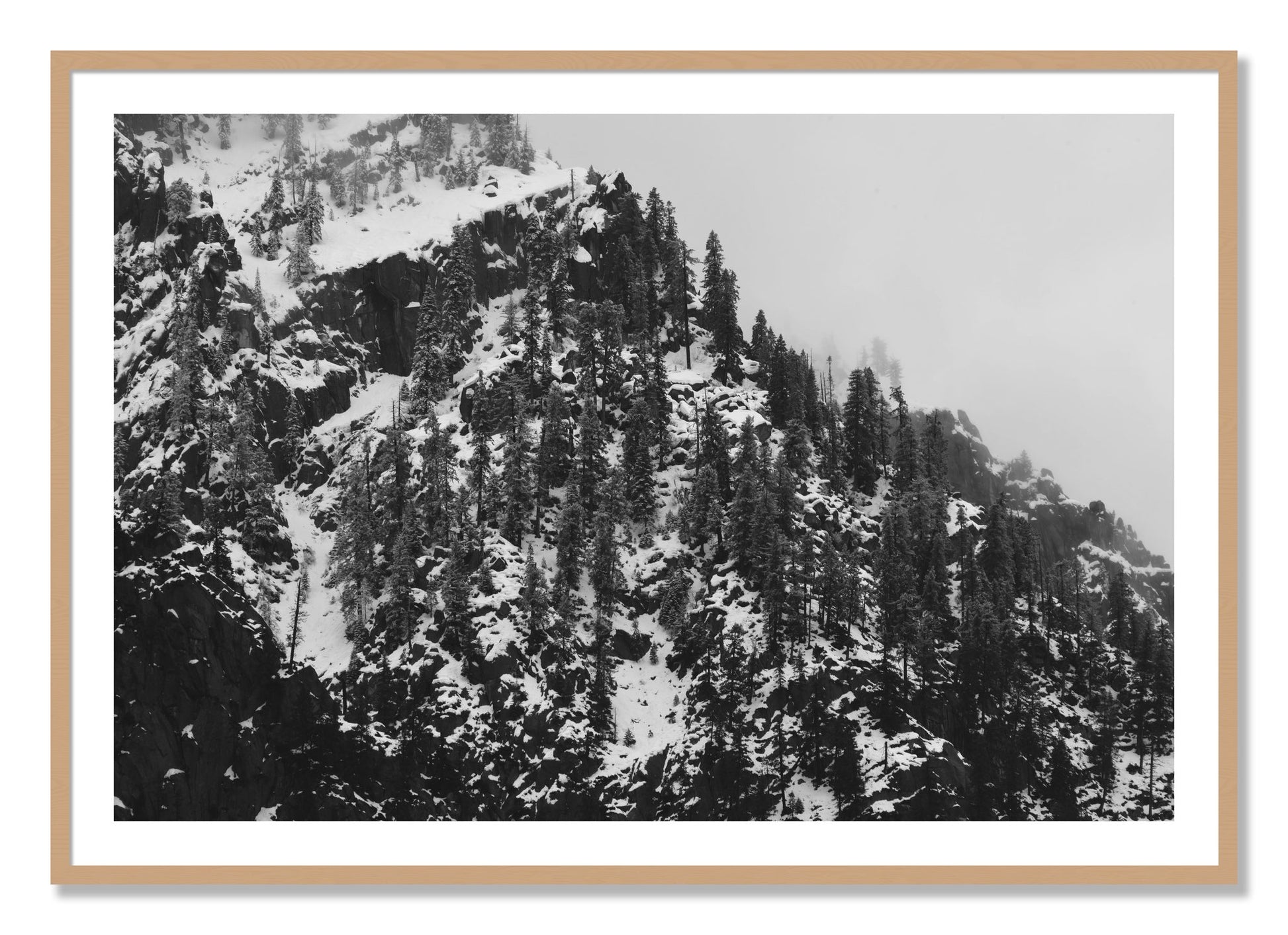 Framed photograph of Ascend by Dylan Ozanich, Oak frame, Borders