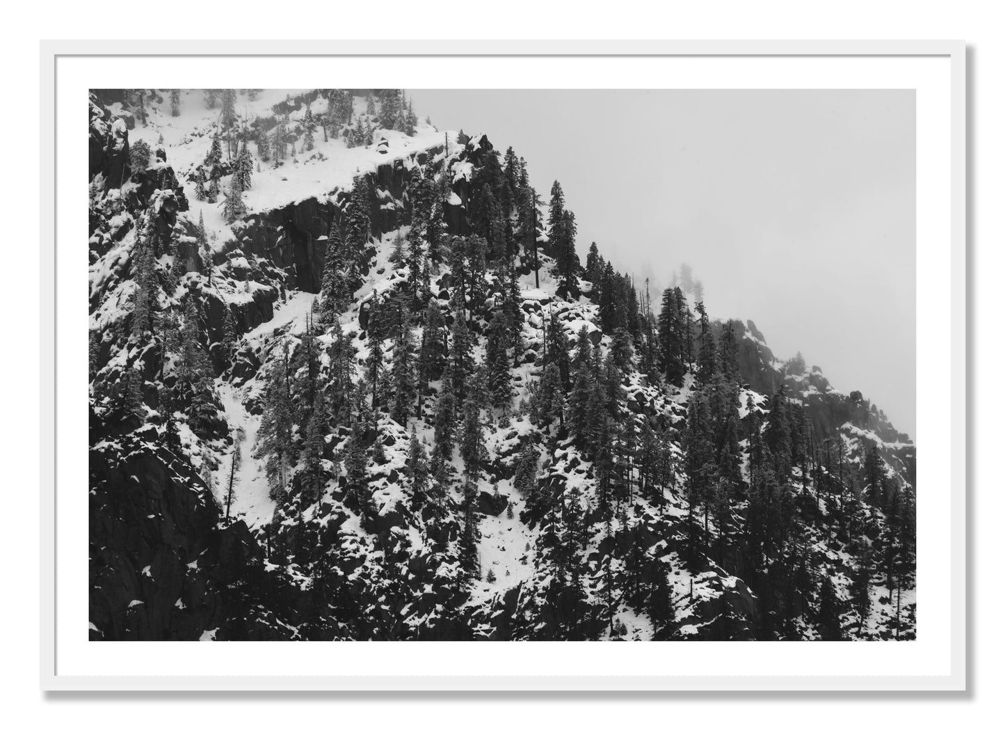 Framed photograph of Ascend by Dylan Ozanich, White frame, Borders