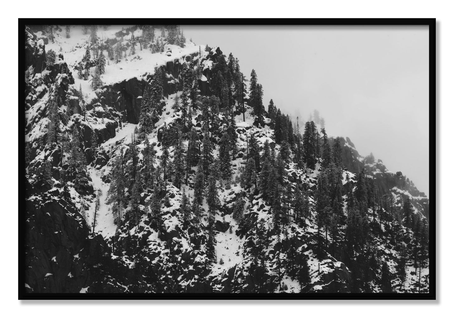 Framed photograph of Ascend by Dylan Ozanich, Black frame, Full Bleed