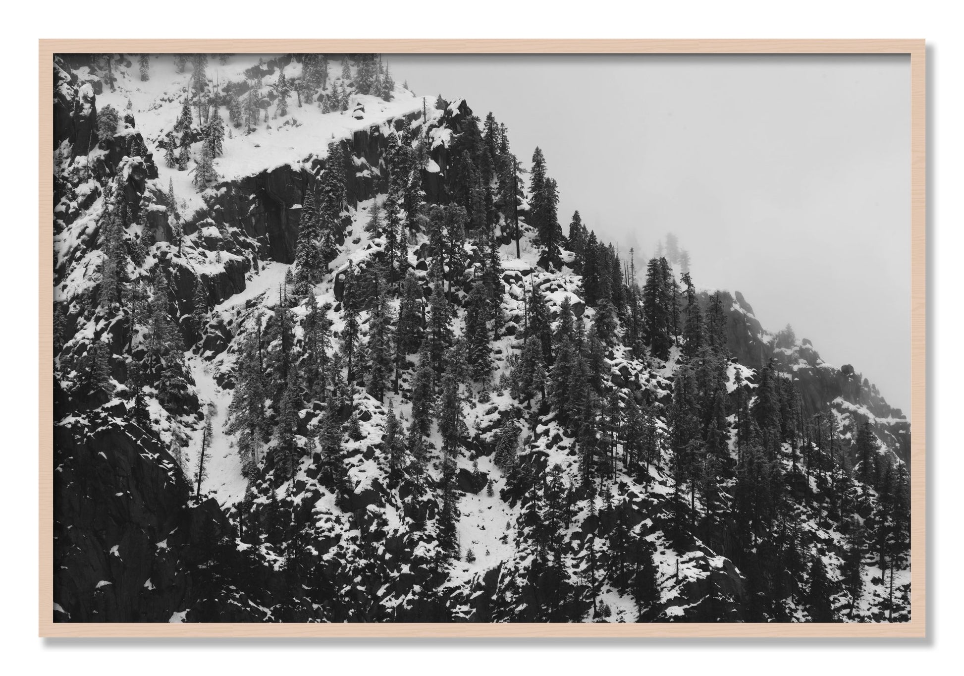 Framed photograph of Ascend by Dylan Ozanich, Maple frame, Full Bleed