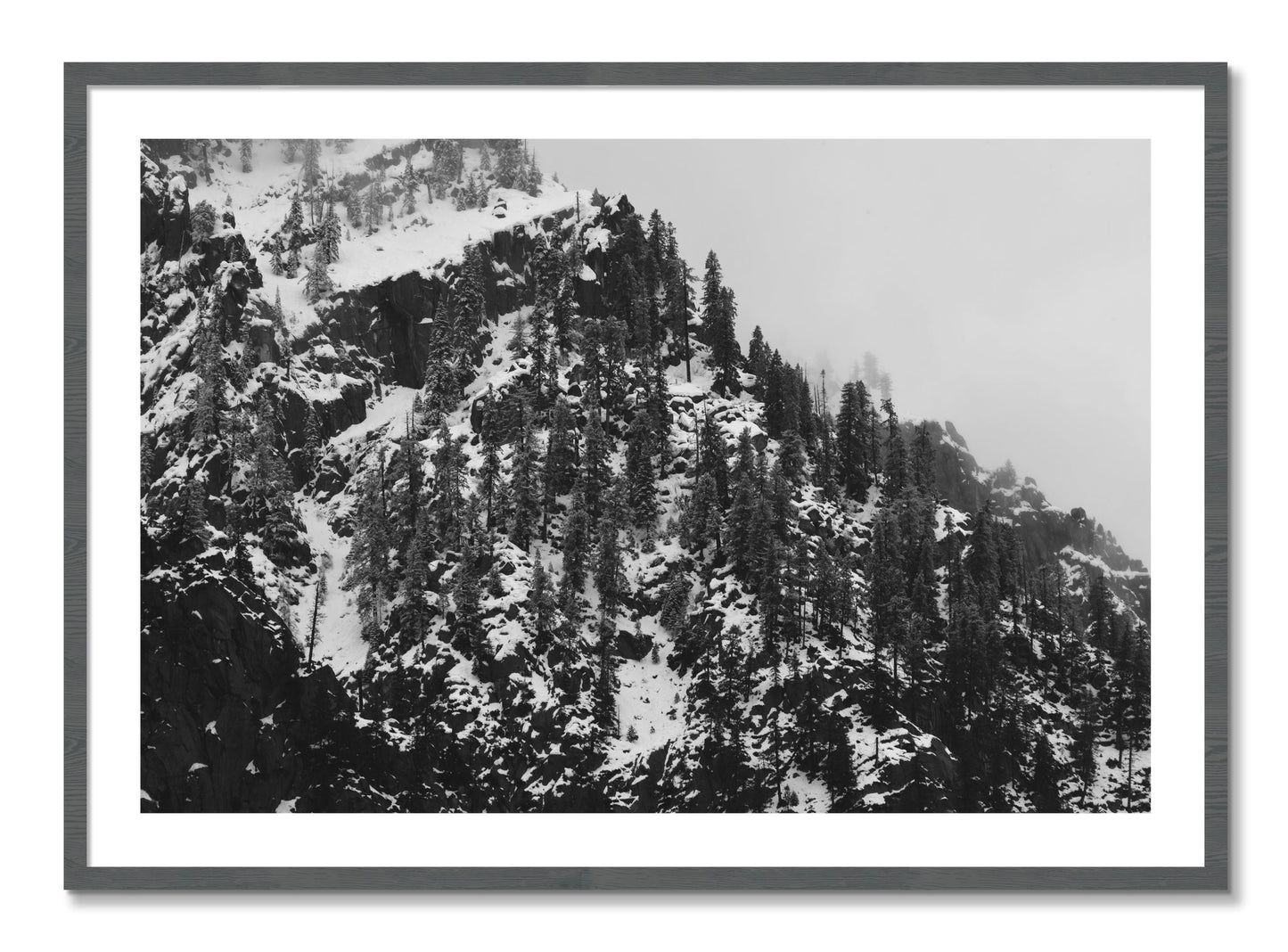 Framed photograph of Ascend by Dylan Ozanich, Grey frame, Borders