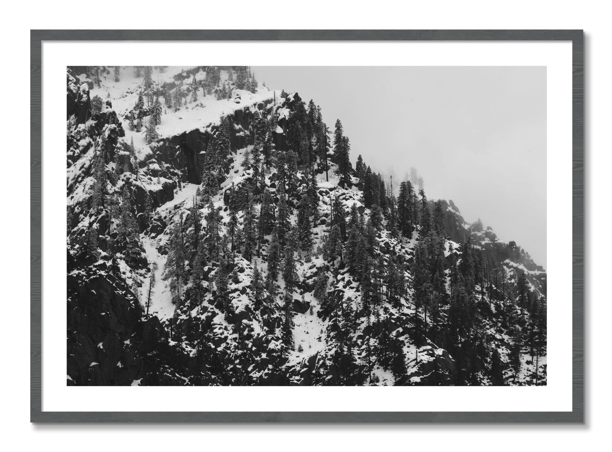 Framed photograph of Ascend by Dylan Ozanich, Grey frame, Borders