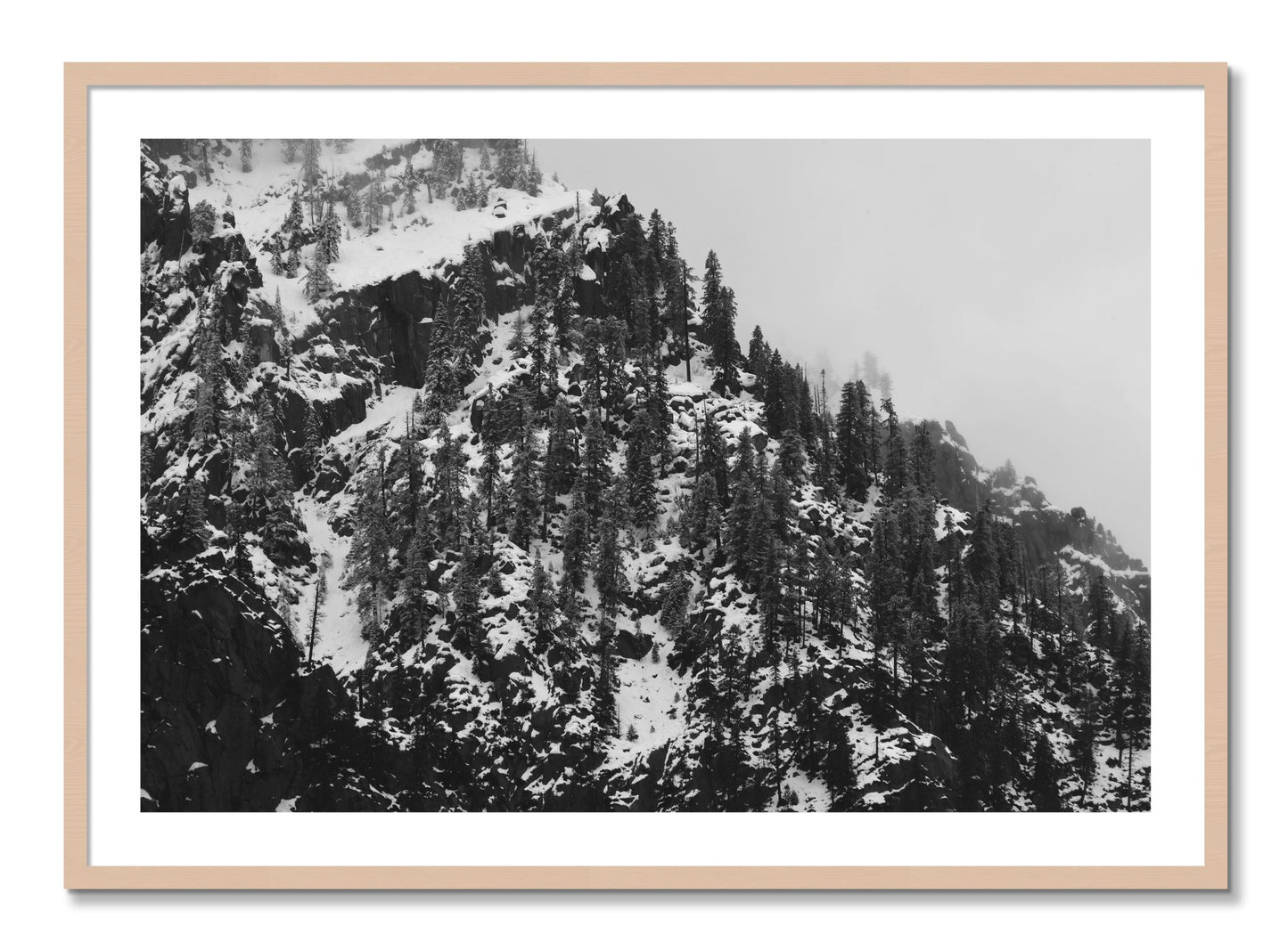 Framed photograph of Ascend by Dylan Ozanich, Maple frame, Borders