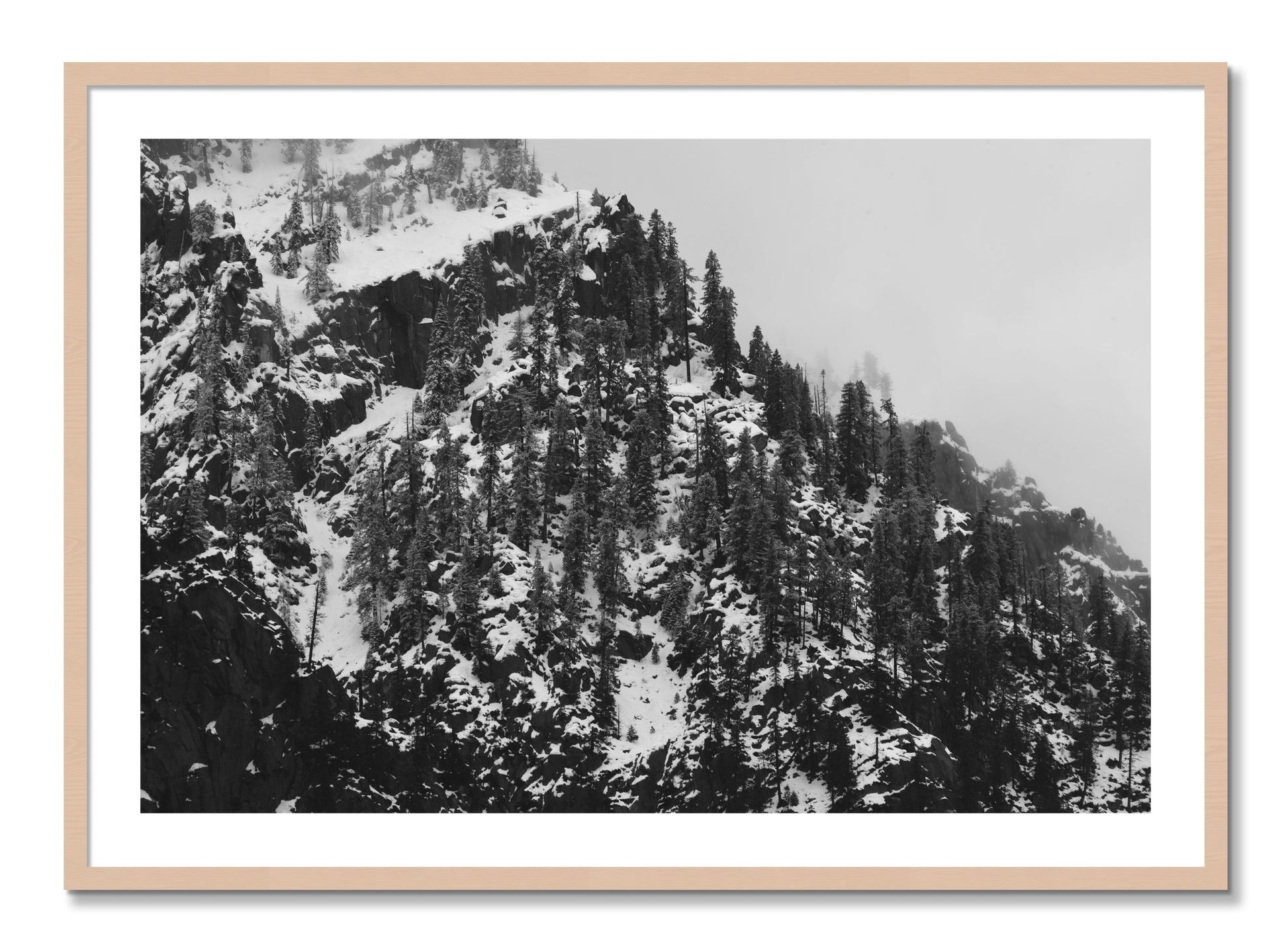 Framed photograph of Ascend by Dylan Ozanich, Maple frame, Borders