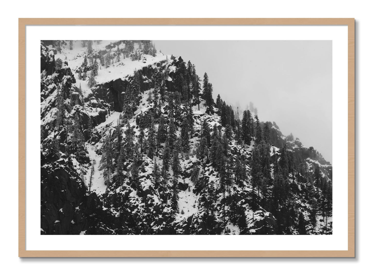 Framed photograph of Ascend by Dylan Ozanich, Oak frame, Borders