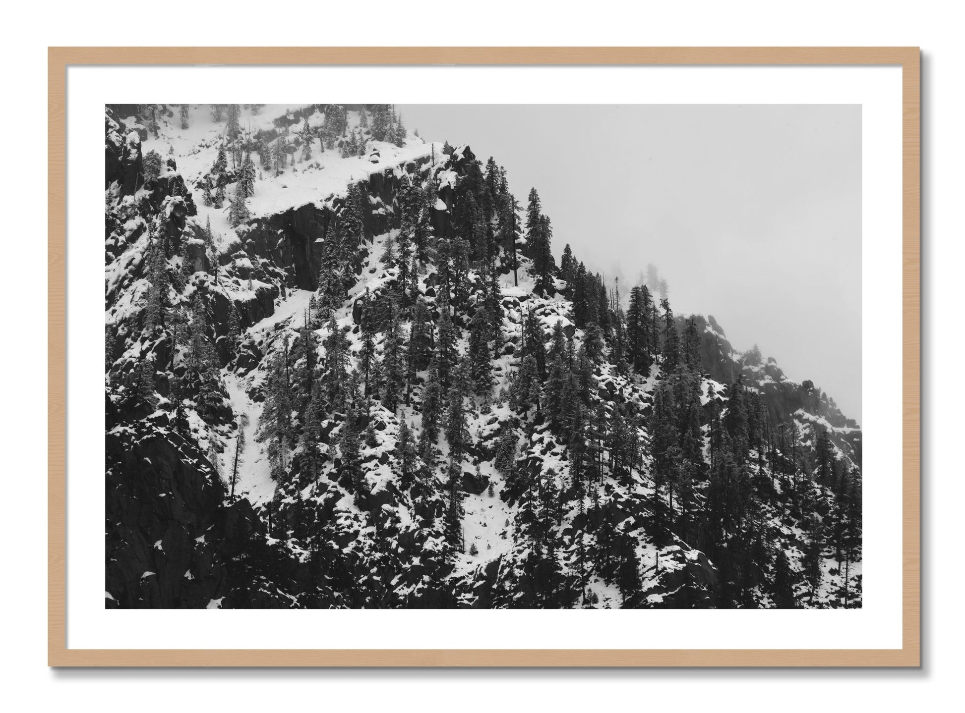 Framed photograph of Ascend by Dylan Ozanich, Oak frame, Borders