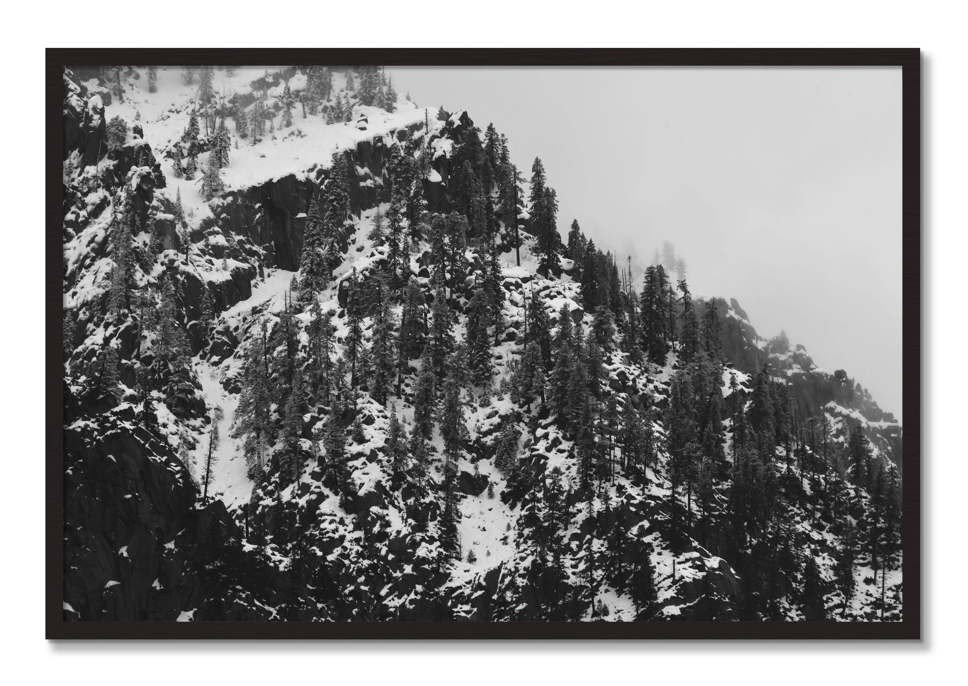 Framed photograph of Ascend by Dylan Ozanich, Black Walnut frame, Full Bleed