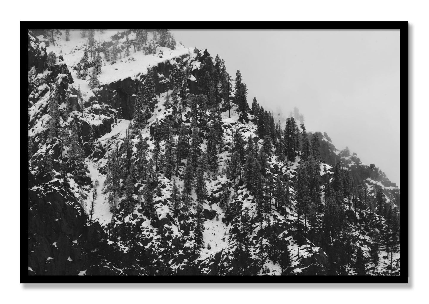 Framed photograph of Ascend by Dylan Ozanich, Black frame, Full Bleed