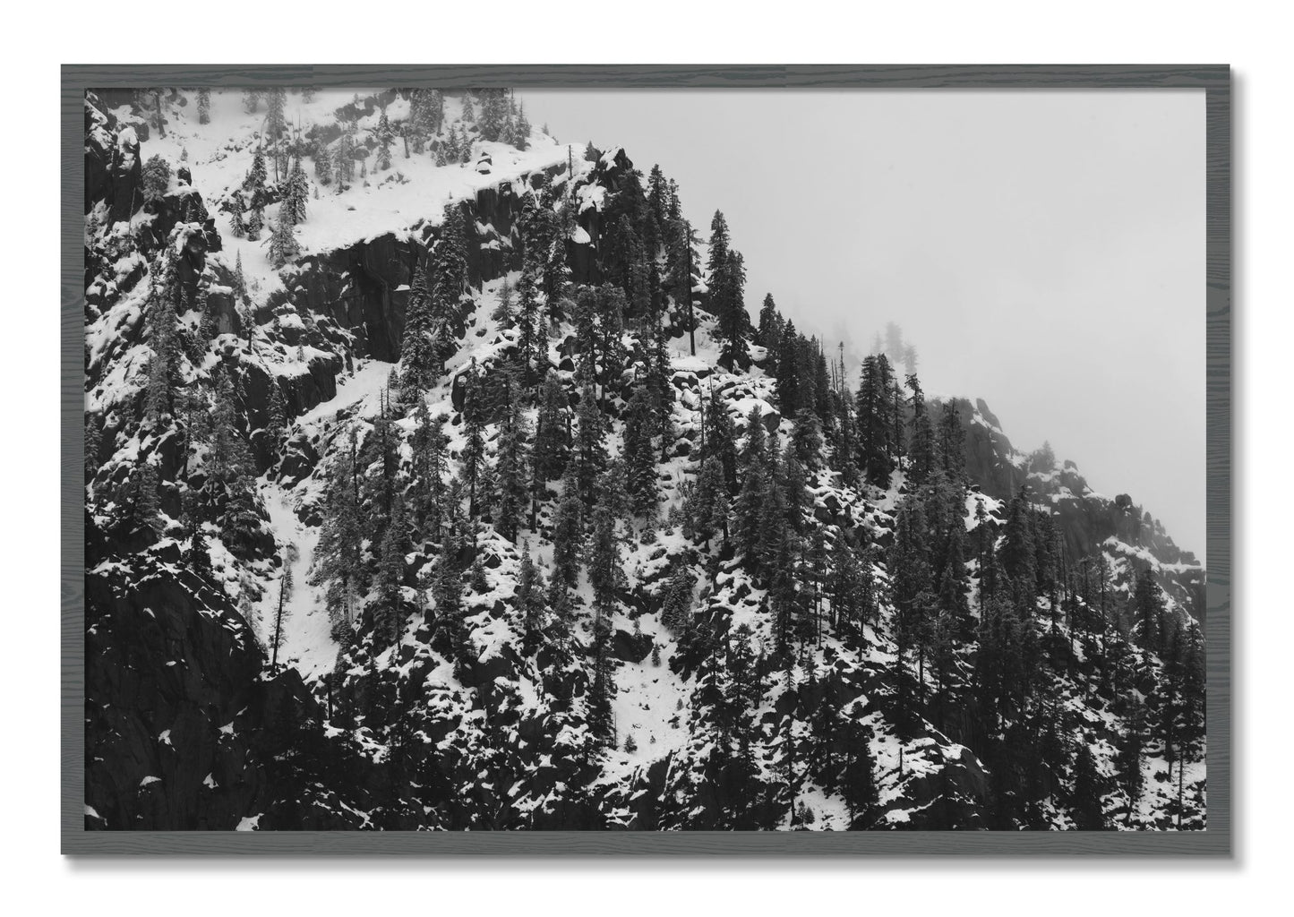 Framed photograph of Ascend by Dylan Ozanich, Grey frame, Full Bleed