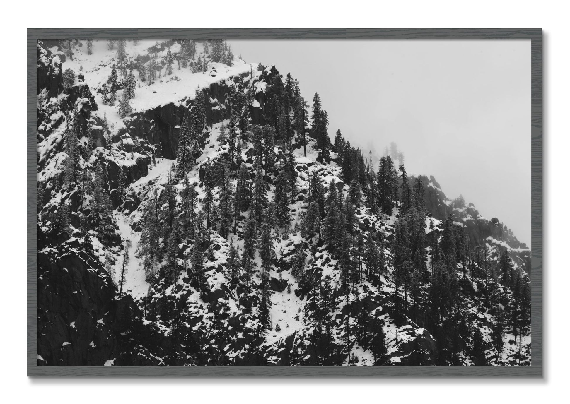 Framed photograph of Ascend by Dylan Ozanich, Grey frame, Full Bleed