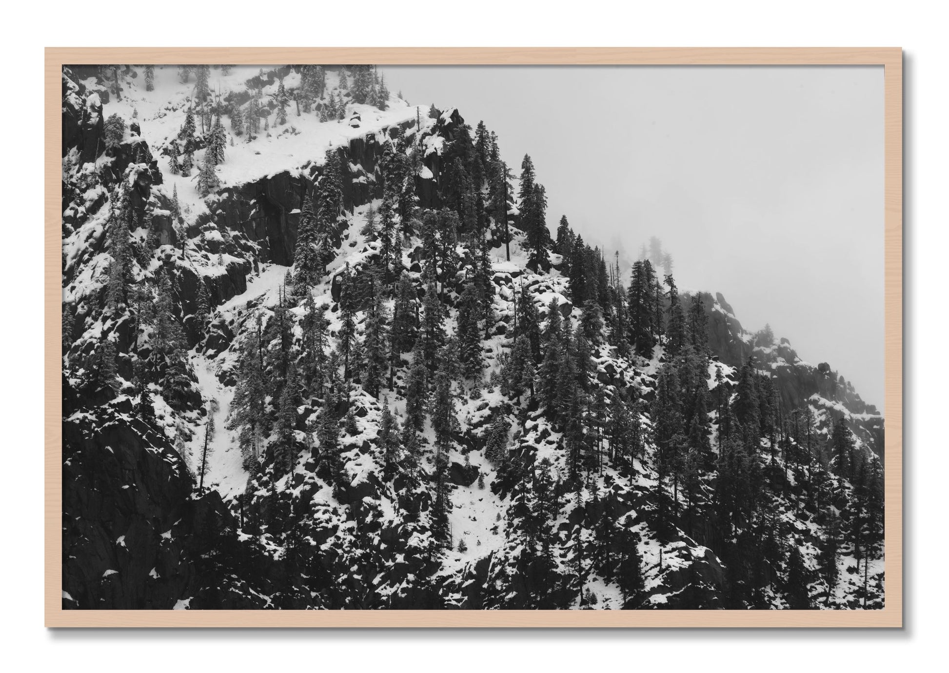 Framed photograph of Ascend by Dylan Ozanich, Maple frame, Full Bleed