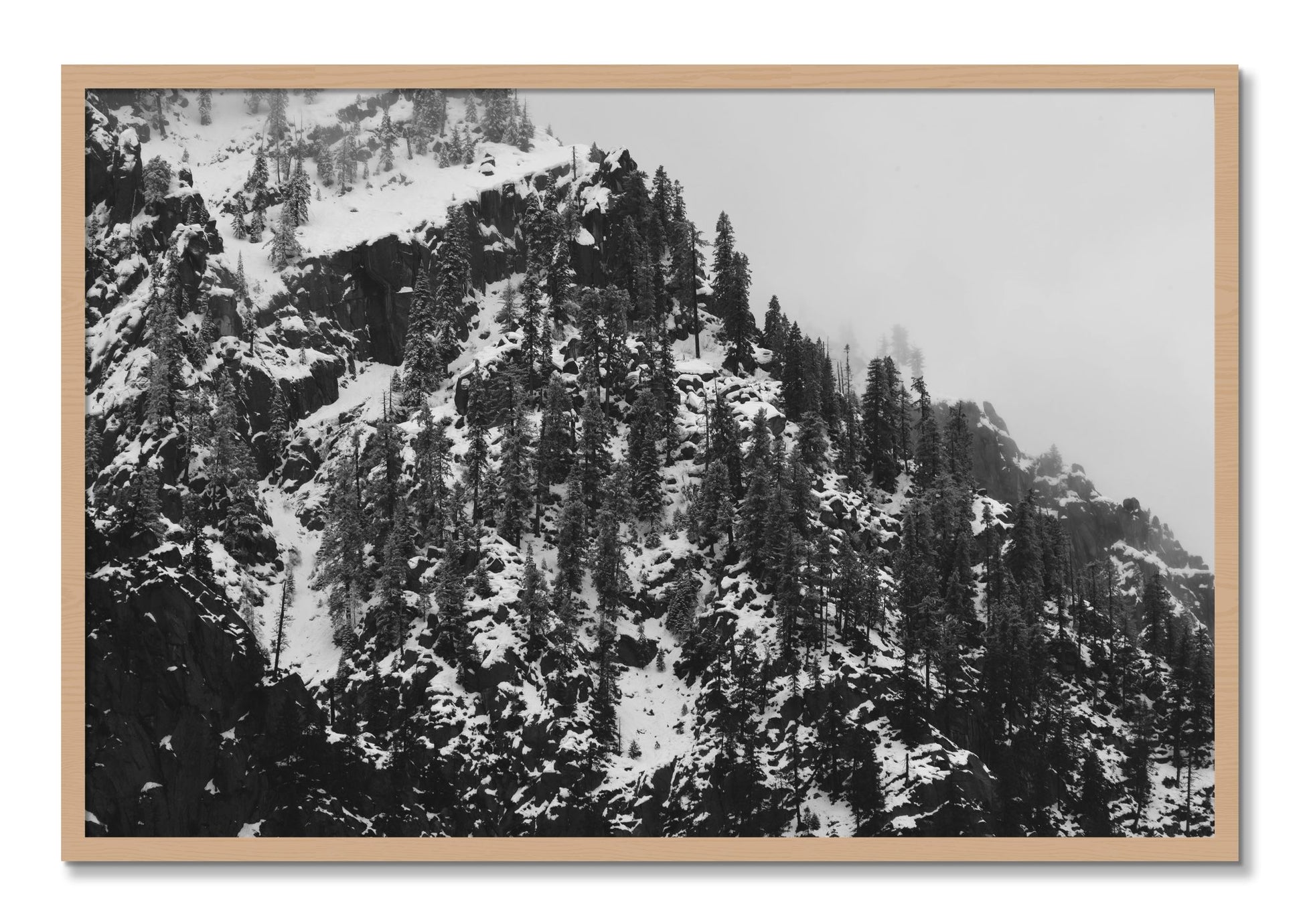 Framed photograph of Ascend by Dylan Ozanich, Oak frame, Full Bleed