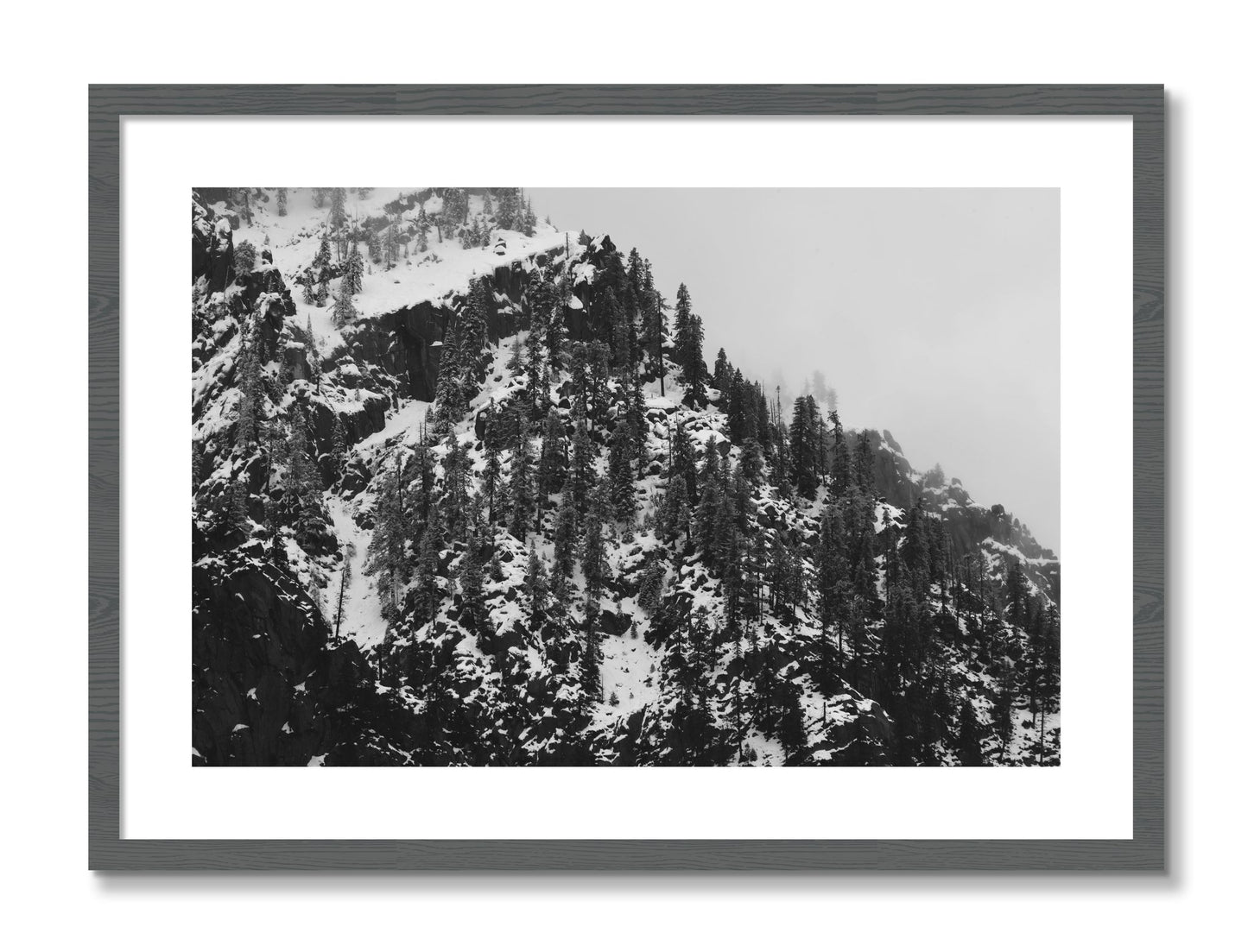 Framed photograph of Ascend by Dylan Ozanich, Grey frame, Borders