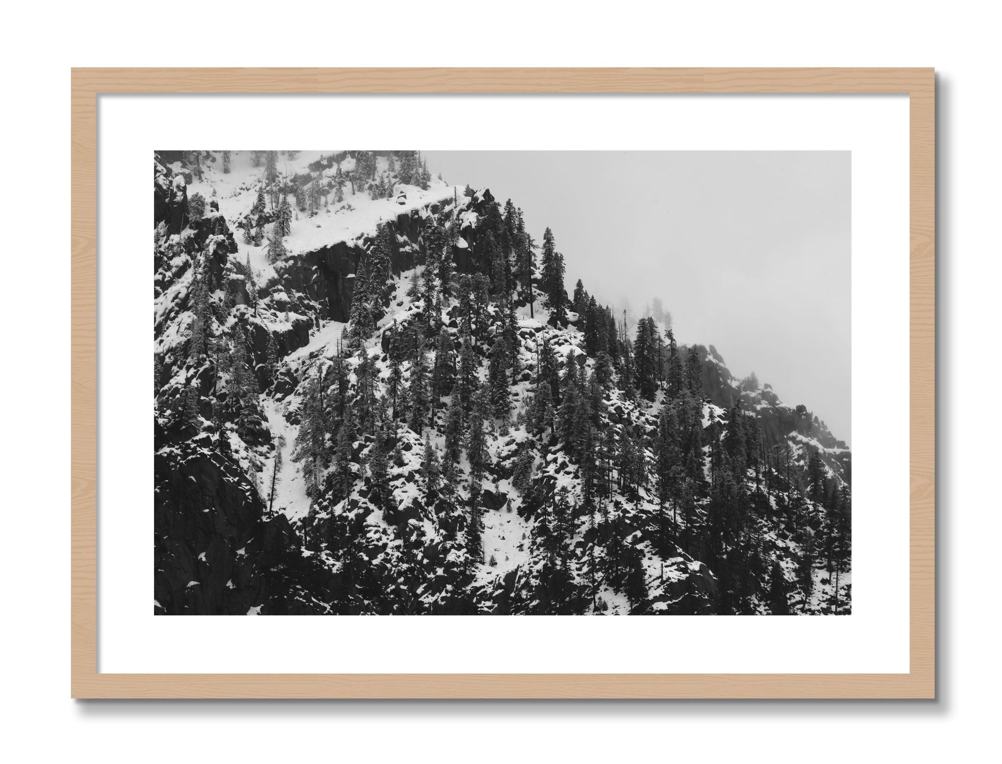 Framed photograph of Ascend by Dylan Ozanich, Oak frame, Borders