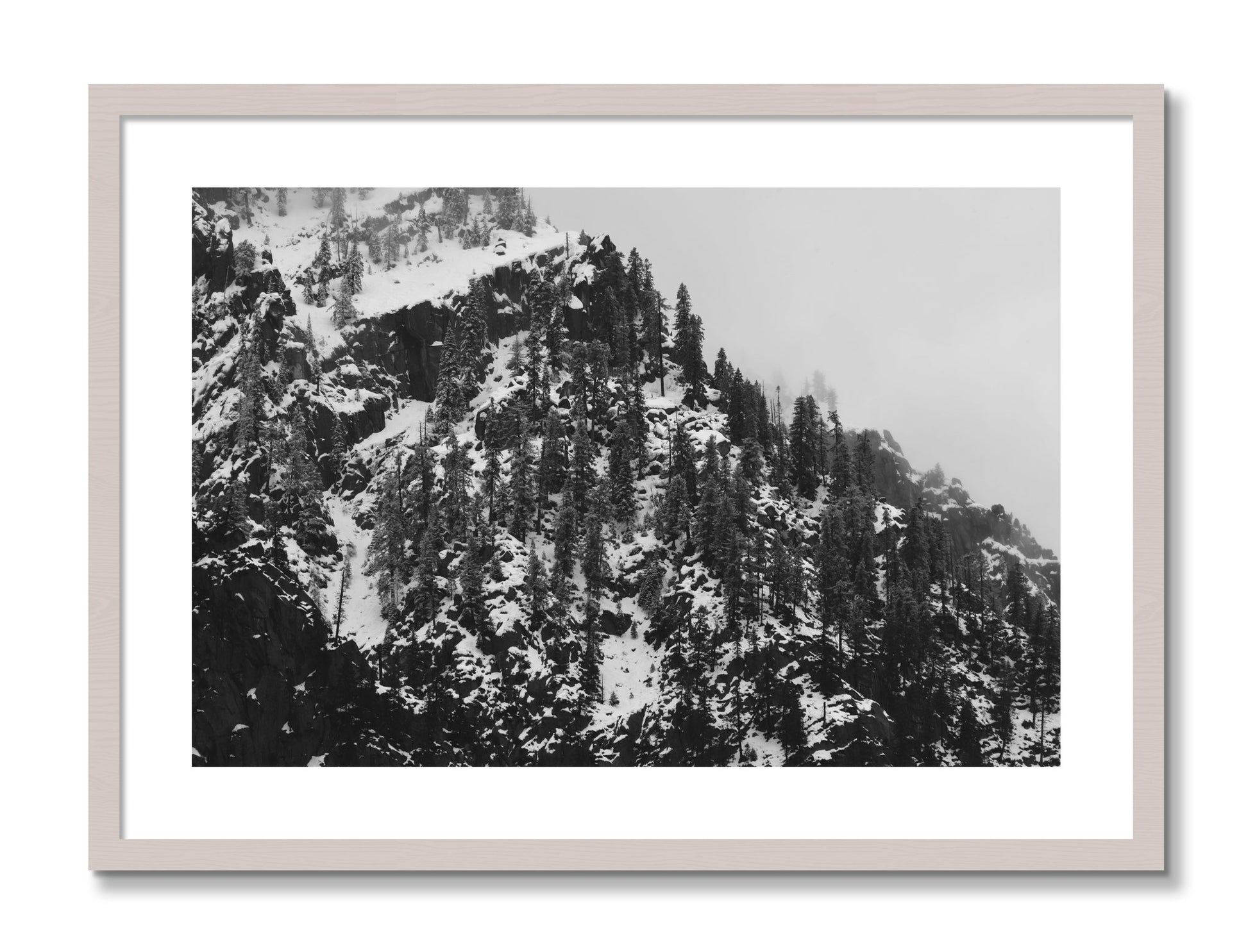 Framed photograph of Ascend by Dylan Ozanich, White Maple frame, Borders