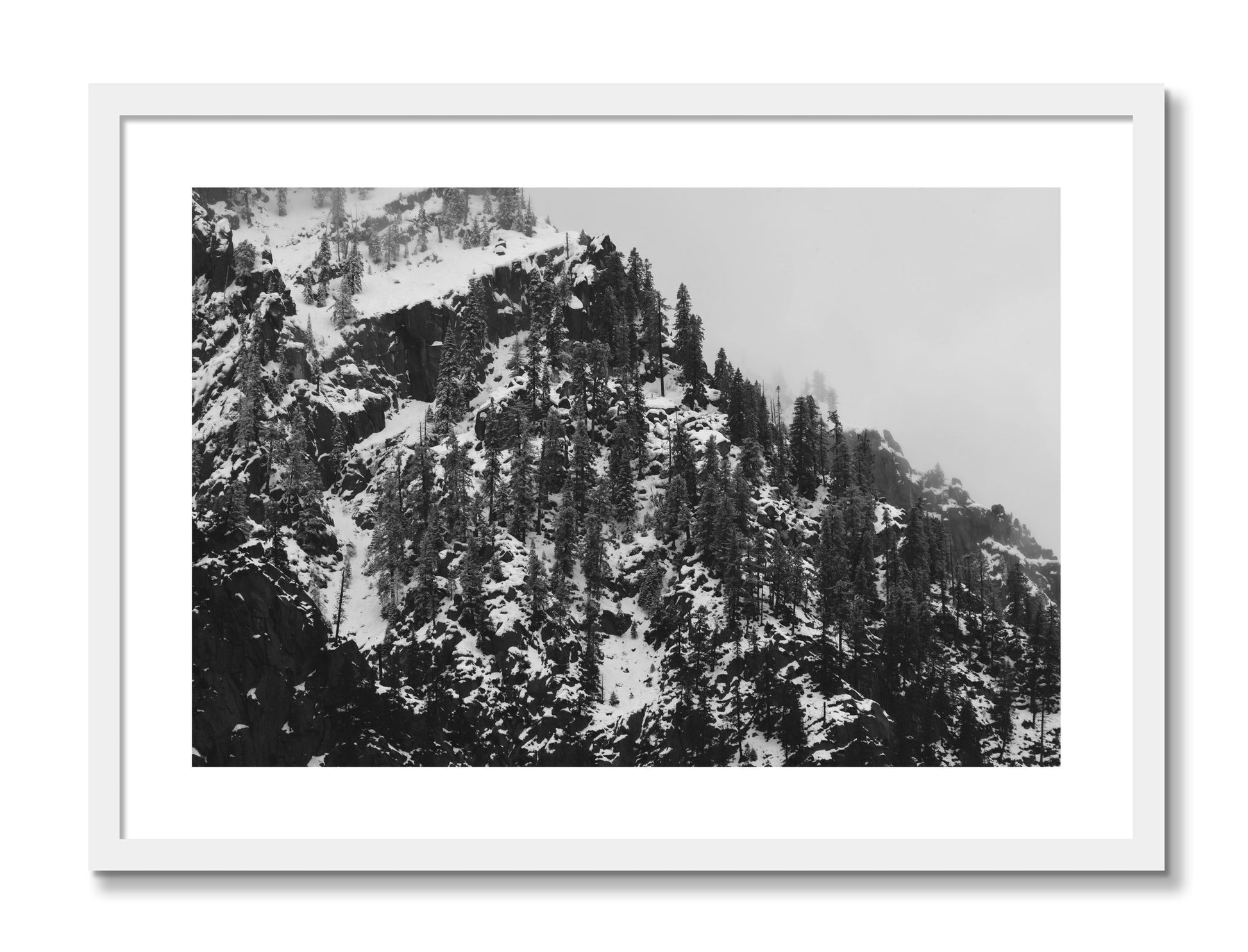 Framed photograph of Ascend by Dylan Ozanich, White frame, Borders