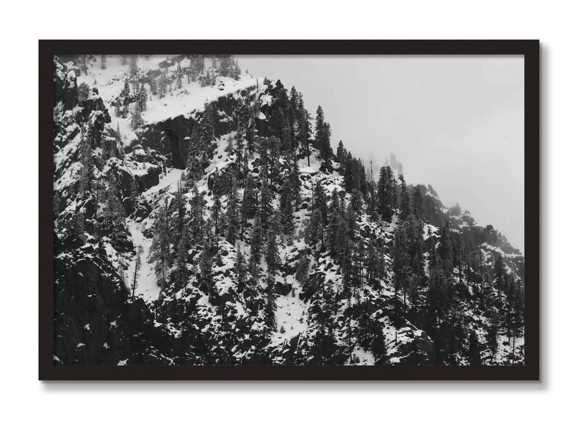 Framed photograph of Ascend by Dylan Ozanich, Black Walnut frame, Full Bleed