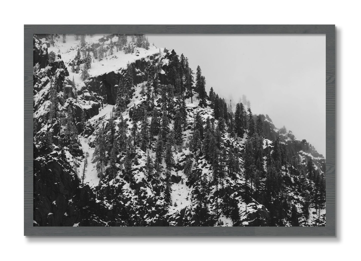 Framed photograph of Ascend by Dylan Ozanich, Grey frame, Full Bleed
