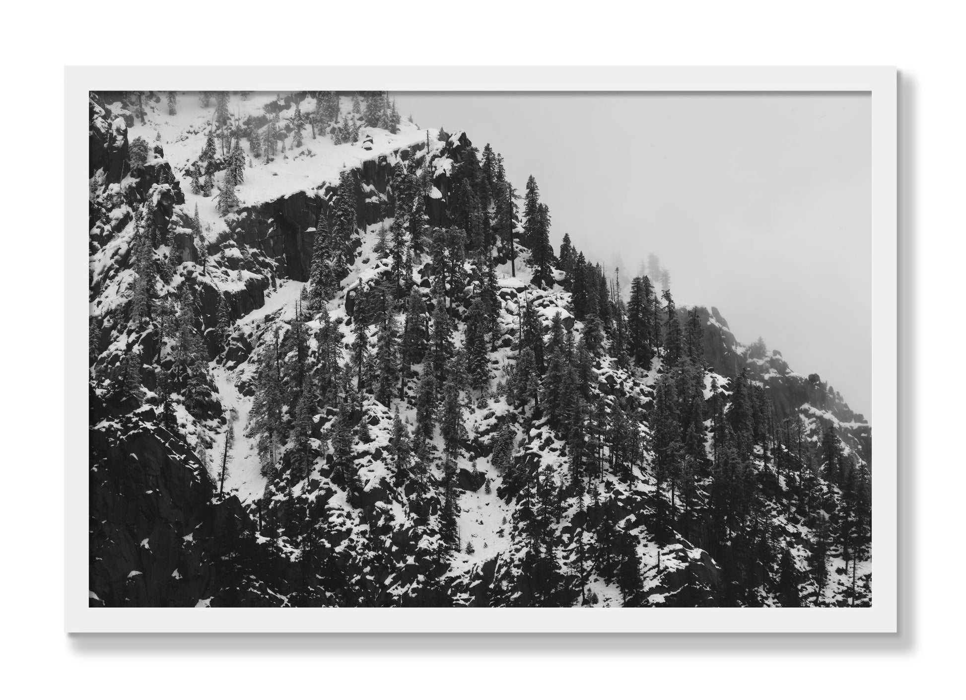 Framed photograph of Ascend by Dylan Ozanich, White frame, Full Bleed