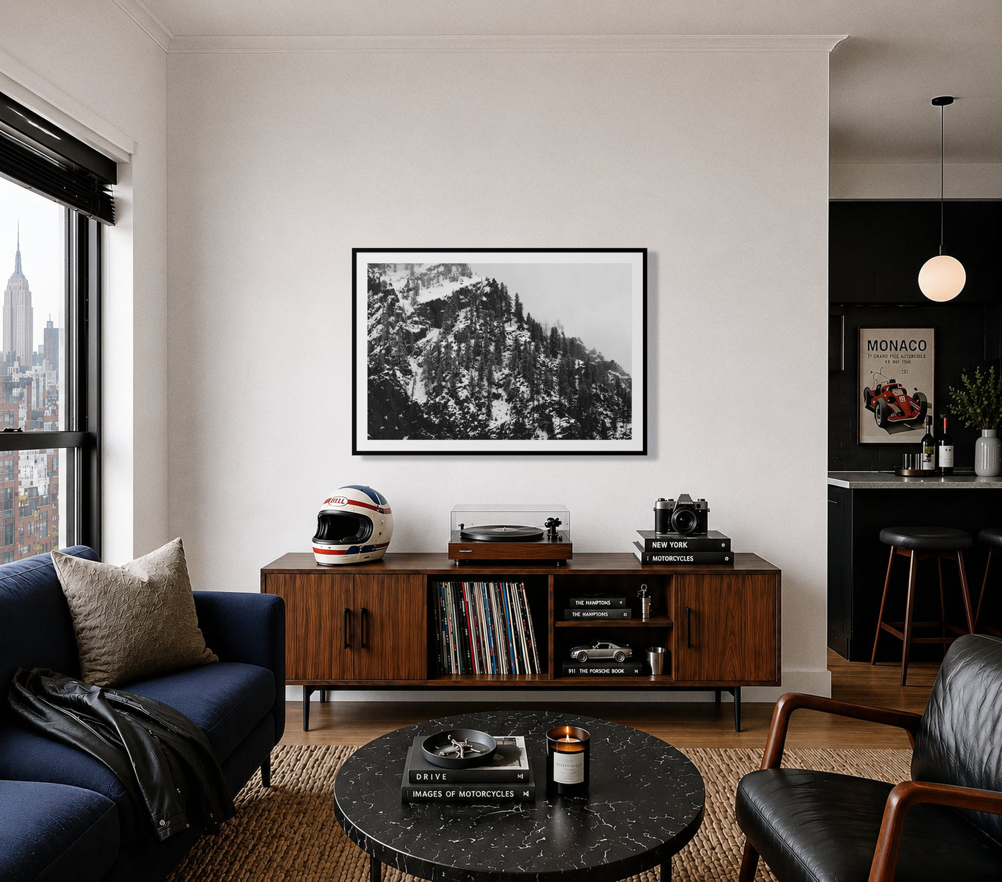 Framed photograph of Ascend by Dylan Ozanich displayed on a wall
