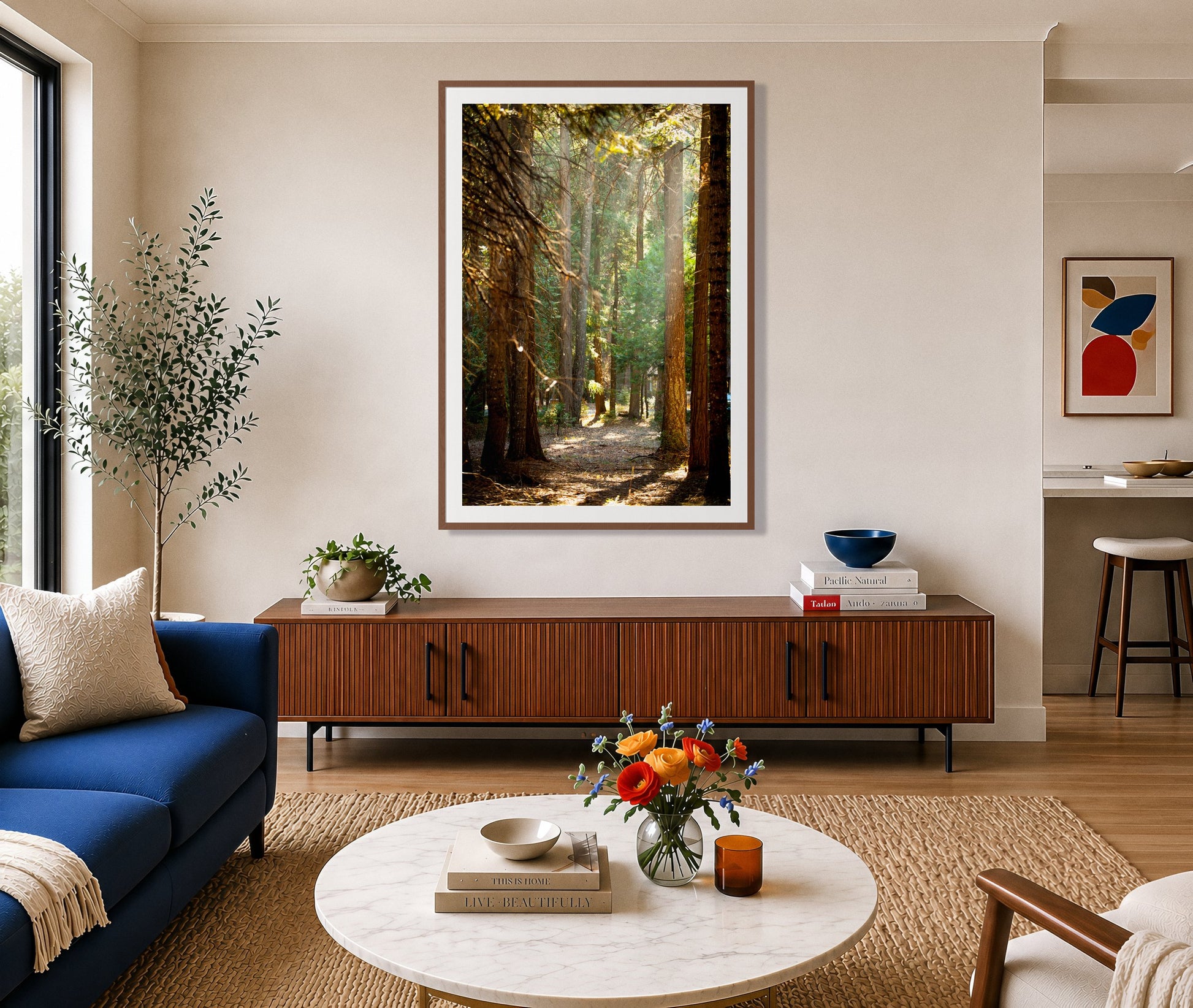 Framed photograph of Autumn by Dylan Ozanich displayed on a wall