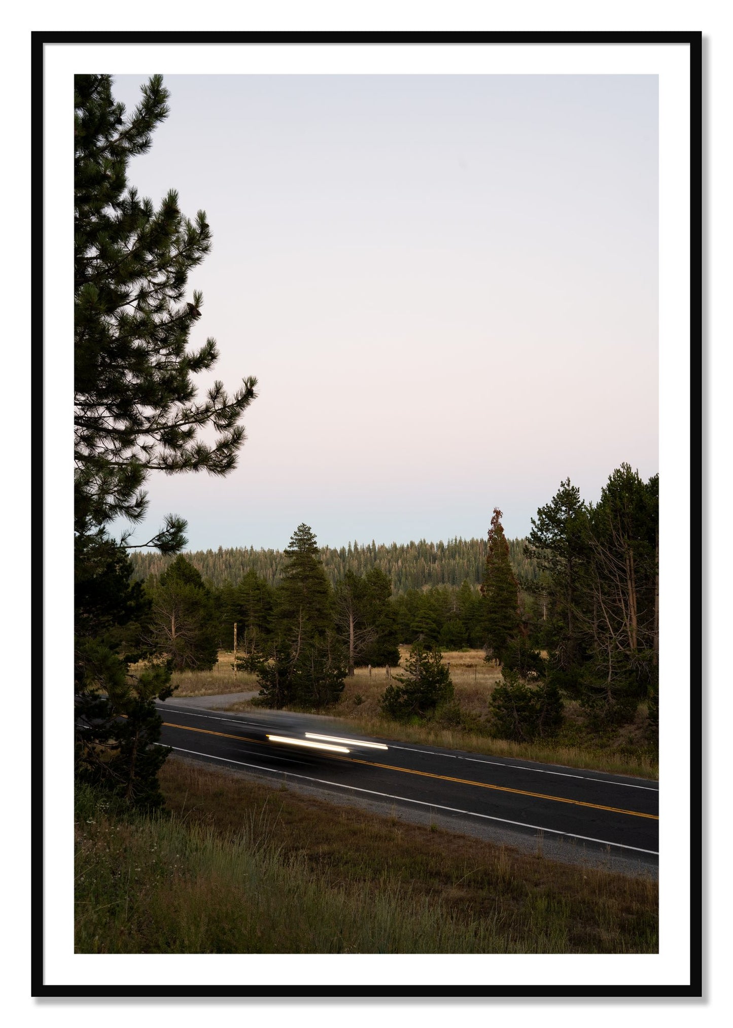 Framed photograph of Bear Valleytif by Dylan Ozanich, Black frame, Borders