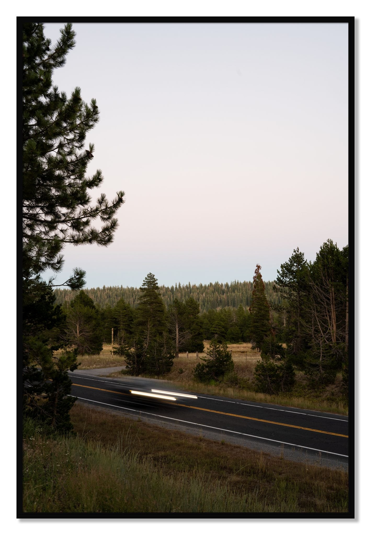 Framed photograph of Bear Valleytif by Dylan Ozanich, Black frame, Full Bleed