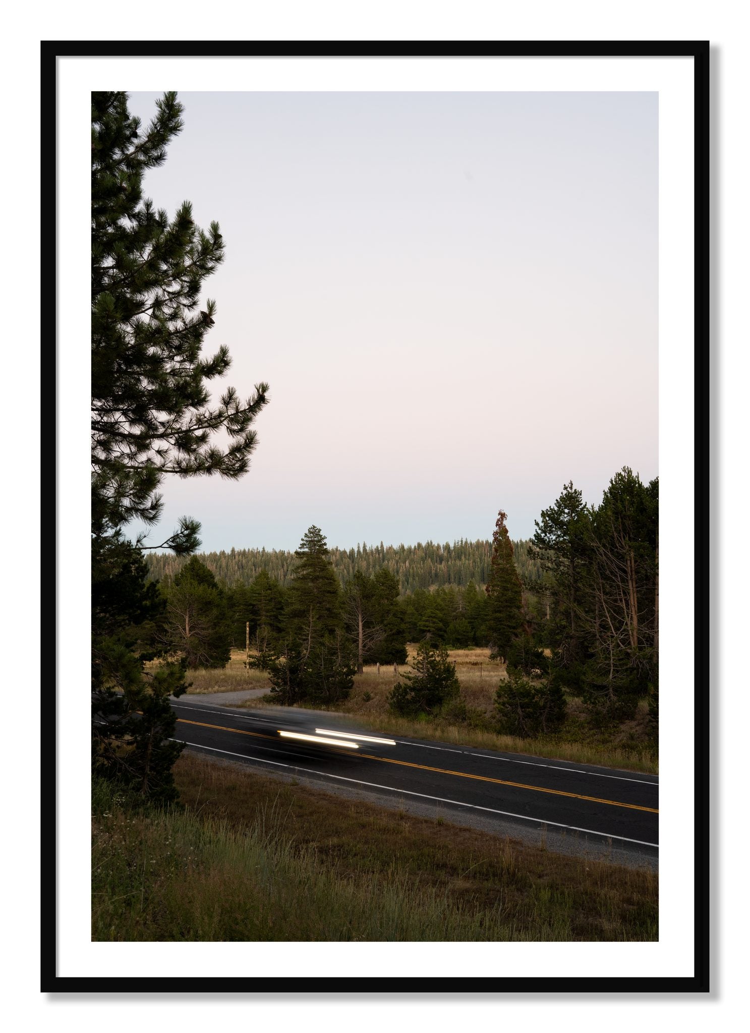 Framed photograph of Bear Valleytif by Dylan Ozanich, Black frame, Borders