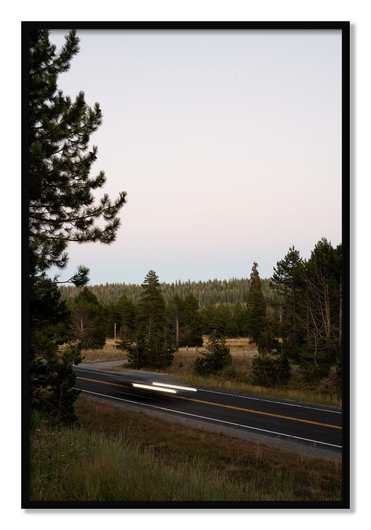 Framed photograph of Bear Valleytif by Dylan Ozanich, Black frame, Full Bleed