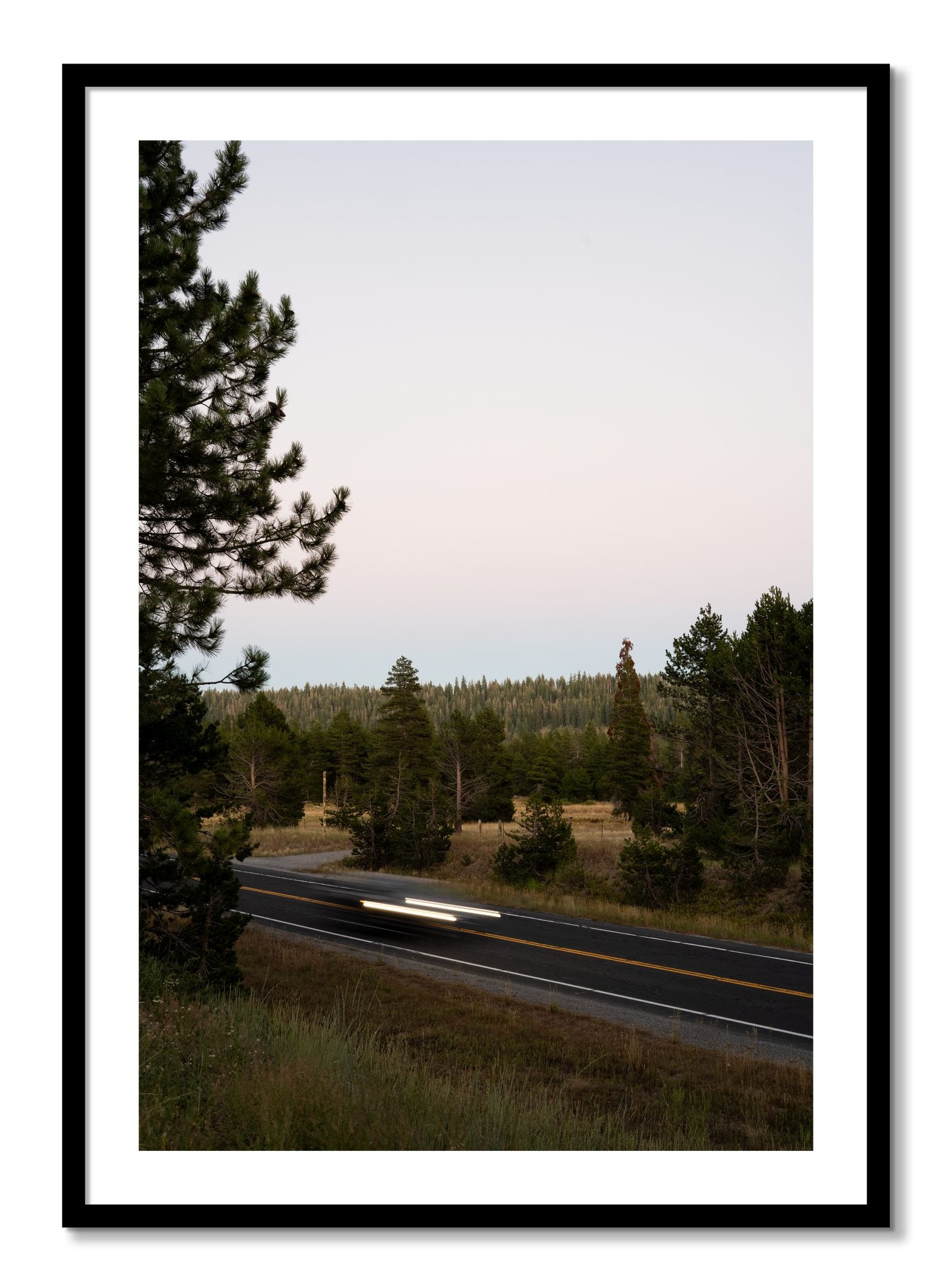 Framed photograph of Bear Valleytif by Dylan Ozanich, Black frame, Borders