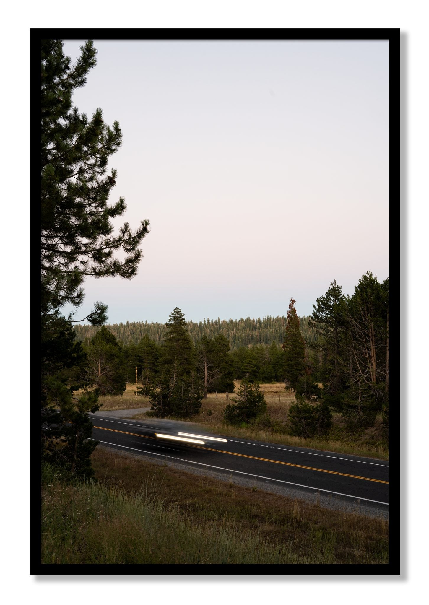 Framed photograph of Bear Valleytif by Dylan Ozanich, Black frame, Full Bleed