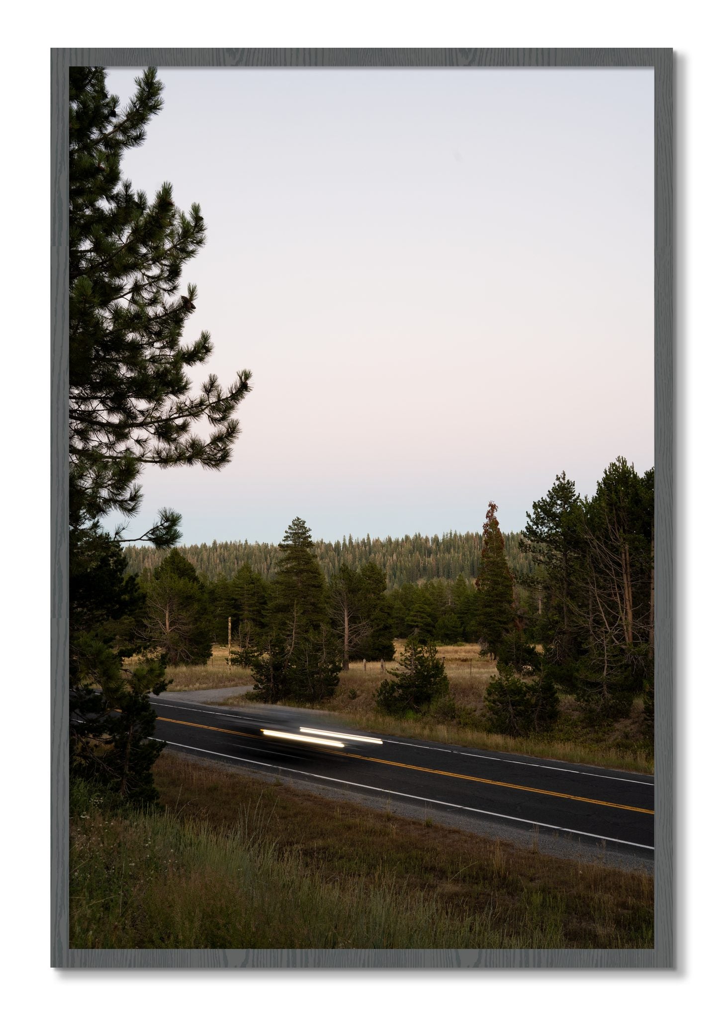 Framed photograph of Bear Valleytif by Dylan Ozanich, Grey frame, Full Bleed
