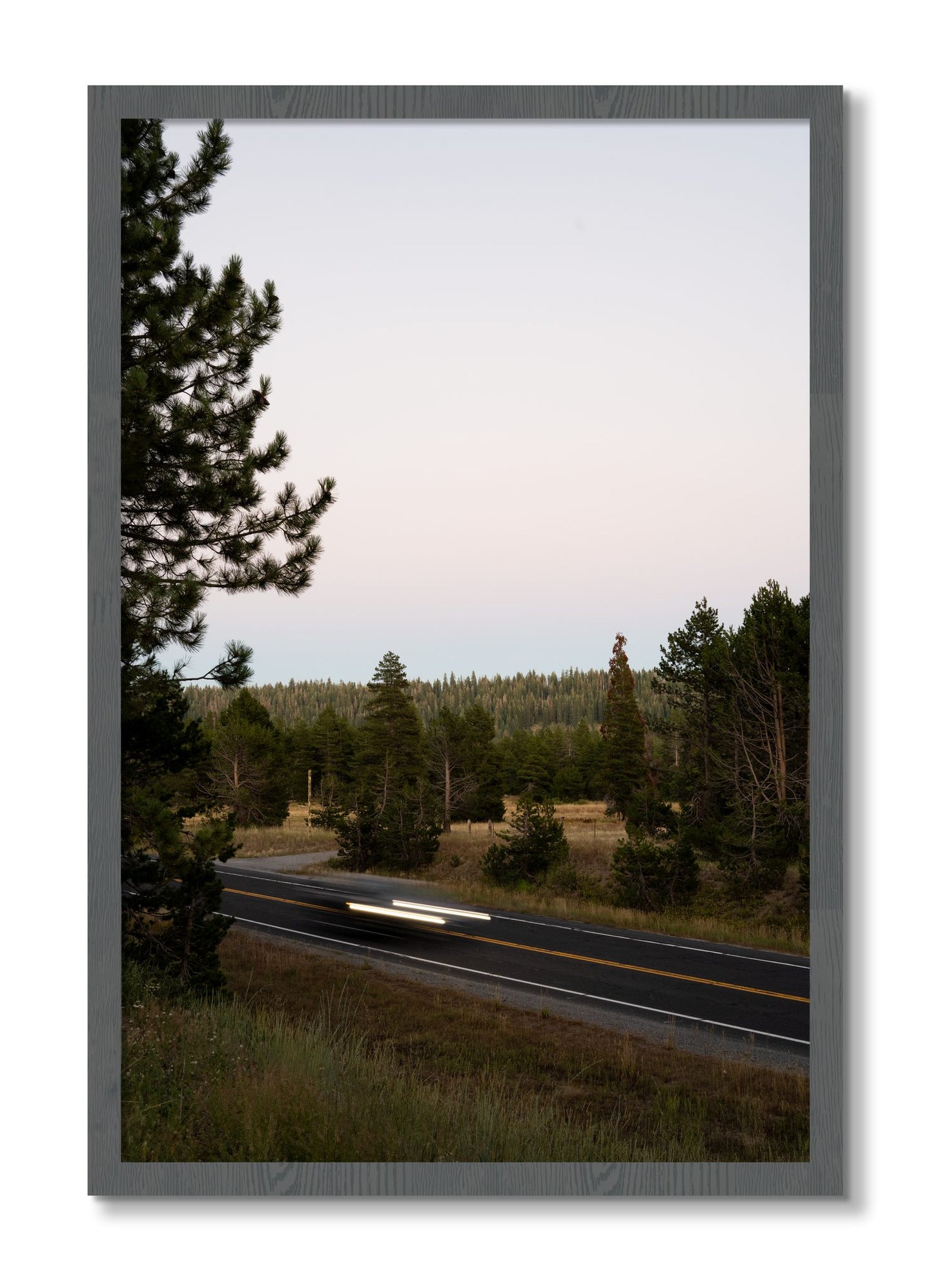 Framed photograph of Bear Valleytif by Dylan Ozanich, Grey frame, Full Bleed