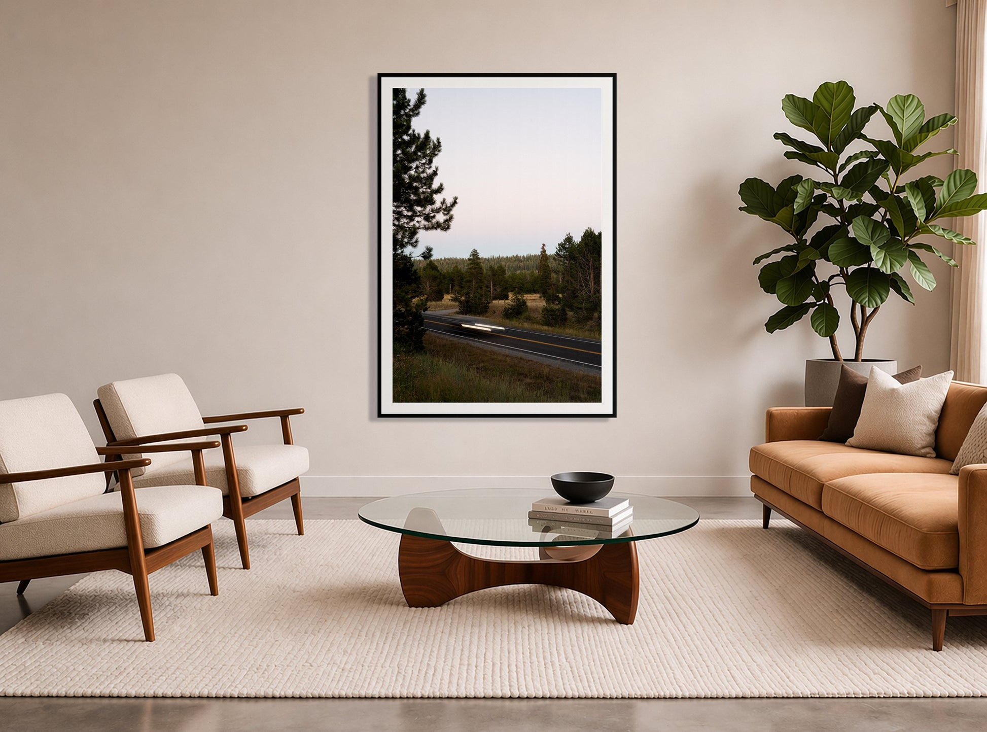 Framed photograph of Bear Valleytif by Dylan Ozanich displayed on a wall