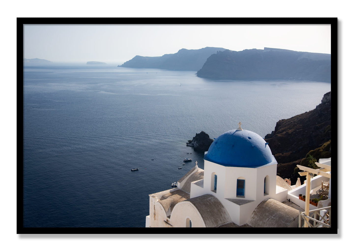 Framed photograph of Blue Cap by Dylan Ozanich, Black frame, Full Bleed