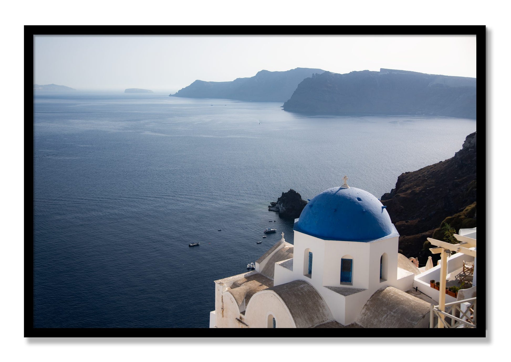 Framed photograph of Blue Cap by Dylan Ozanich, Black frame, Full Bleed