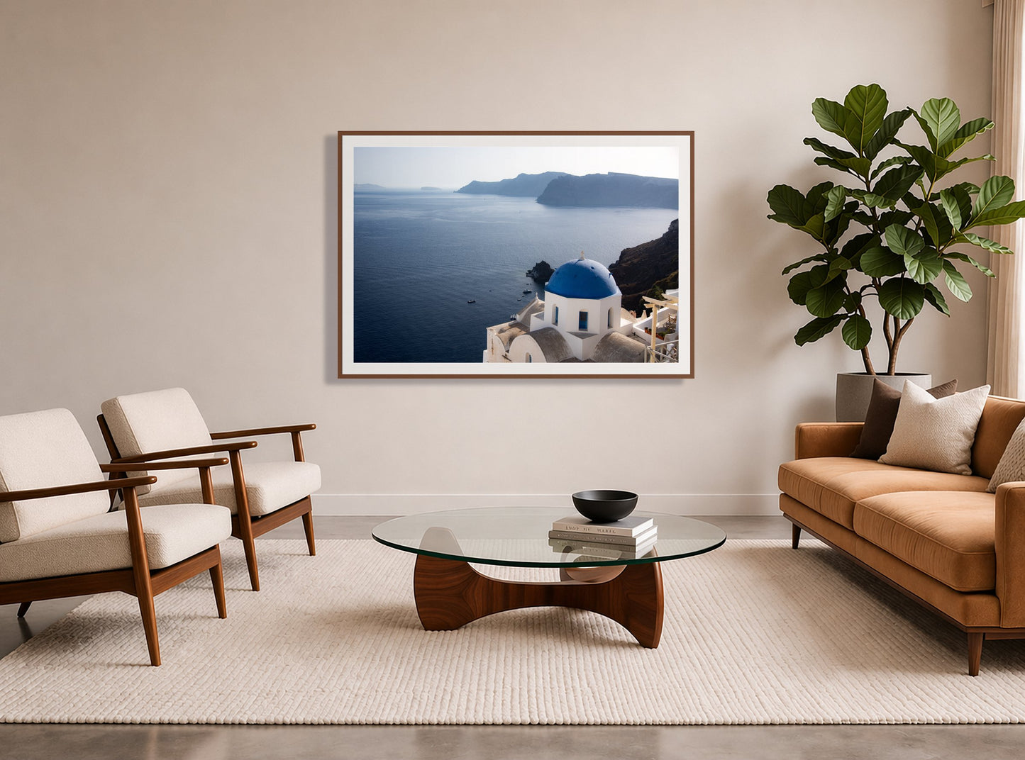 Framed photograph of Blue Cap by Dylan Ozanich displayed on a wall