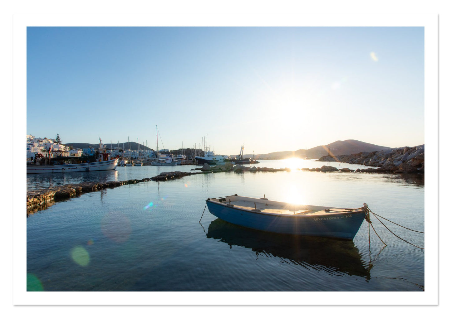 Fine art print of Boat In Paros by Dylan Ozanich, unframed
