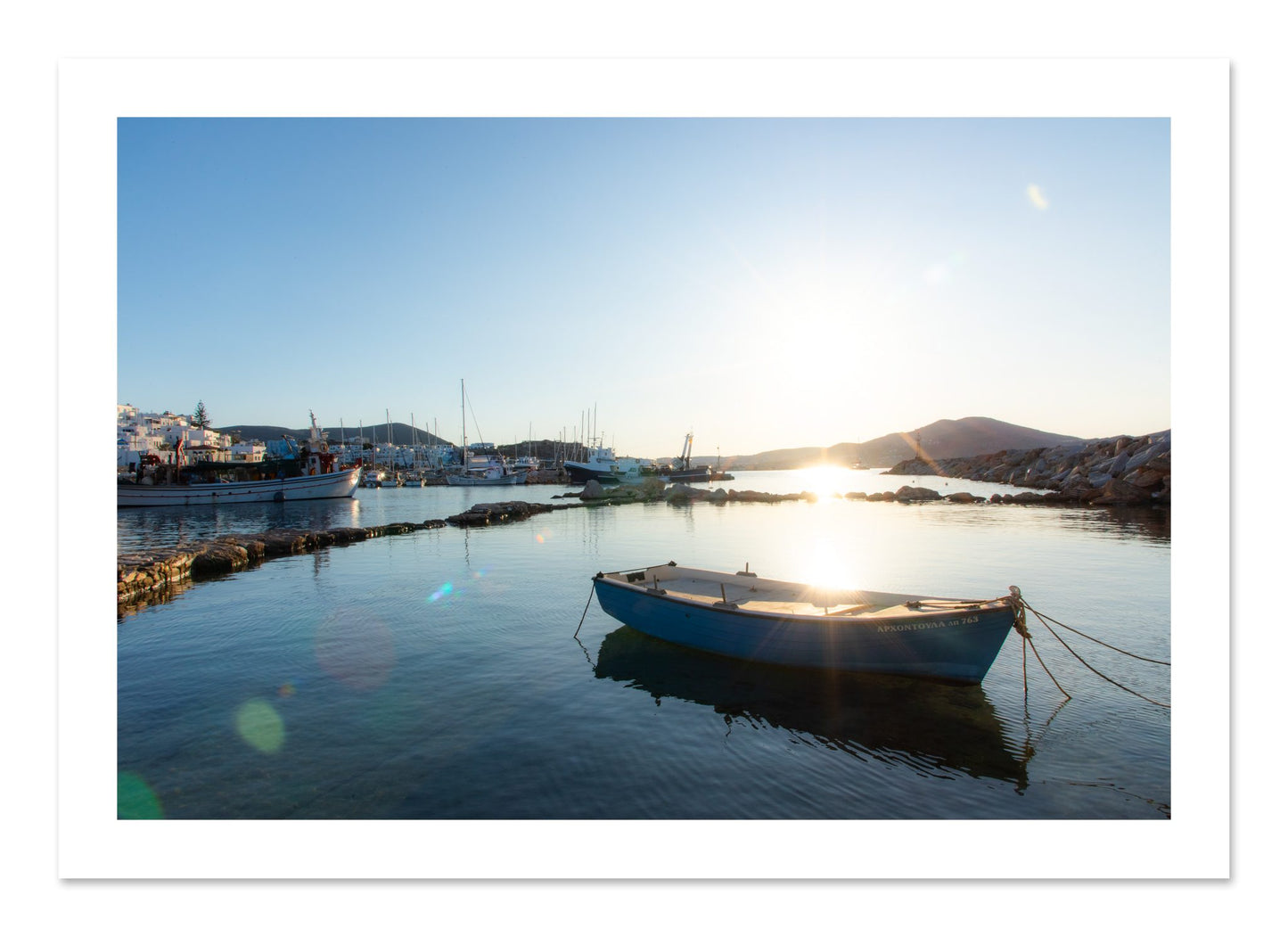 Fine art print of Boat In Paros by Dylan Ozanich, unframed