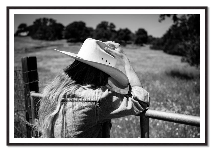 Branded by Dylan Ozanich, 48×72 print with a White Border in a Black Walnut frame