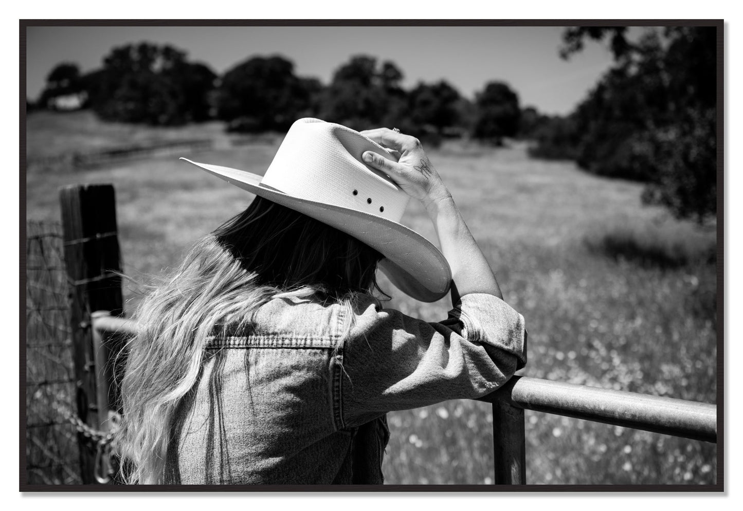 Branded by Dylan Ozanich, 48×72 Full Bleed Print in a Black Walnut frame
