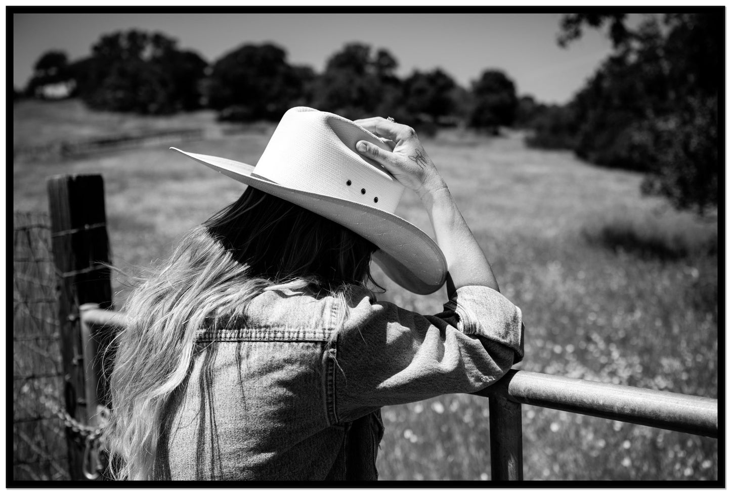 Branded by Dylan Ozanich, 48×72 Full Bleed Print in a Black frame